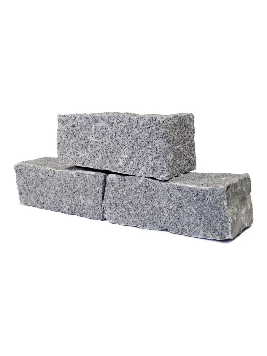 Mauersteine Granit Hellgrau