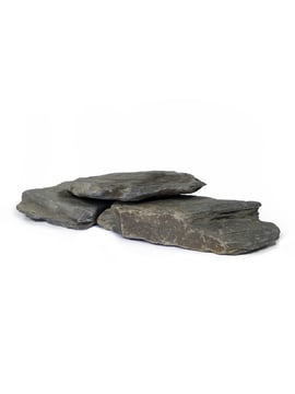 Mauersteine Schiefer schwarz