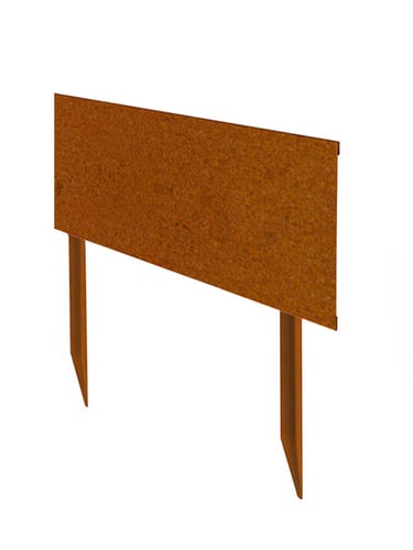 Multi-Edge ADVANCE Rasenkanten Cortenstahl 40x20cm