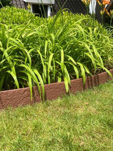 Multi-Edge Rasenkante ECO Rolle 20m Farbe Braun - Corten, 20cm Höhe