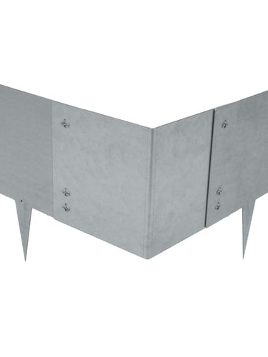 Multi-Edge METAL Verzinkt Eckstück 27,5x27,5x27,5cm