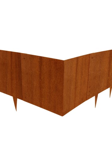Multi-Edge METAL Cortenstahl Eckstück 27,5x27,5x27,5cm