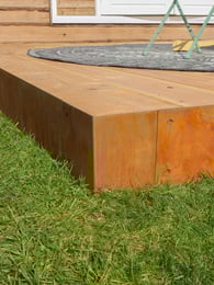 Multi-Edge METAL Cortenstahl Eckstück